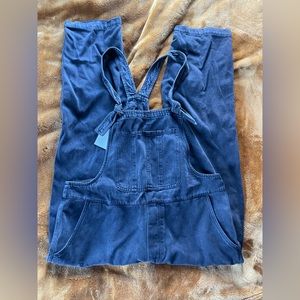 Black Denim Overalls